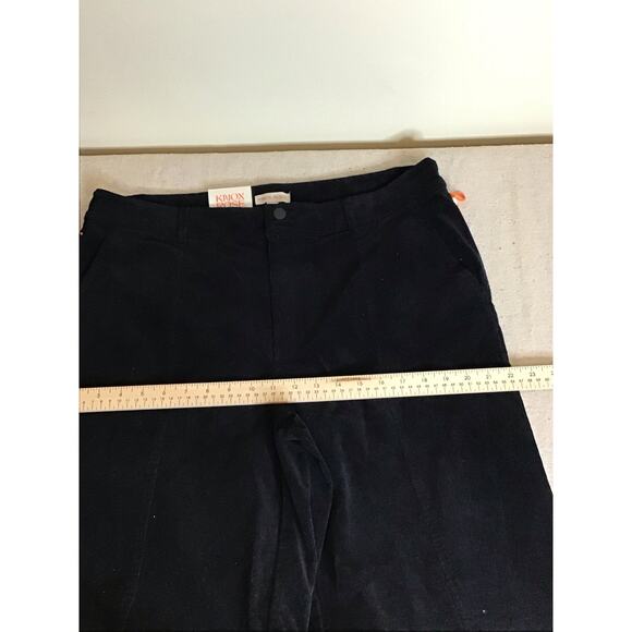 Knox Rose Women's High-Rise Wide Leg Corduroy Pants in Black Sz. 16 Normcore - Picture 6 of 8